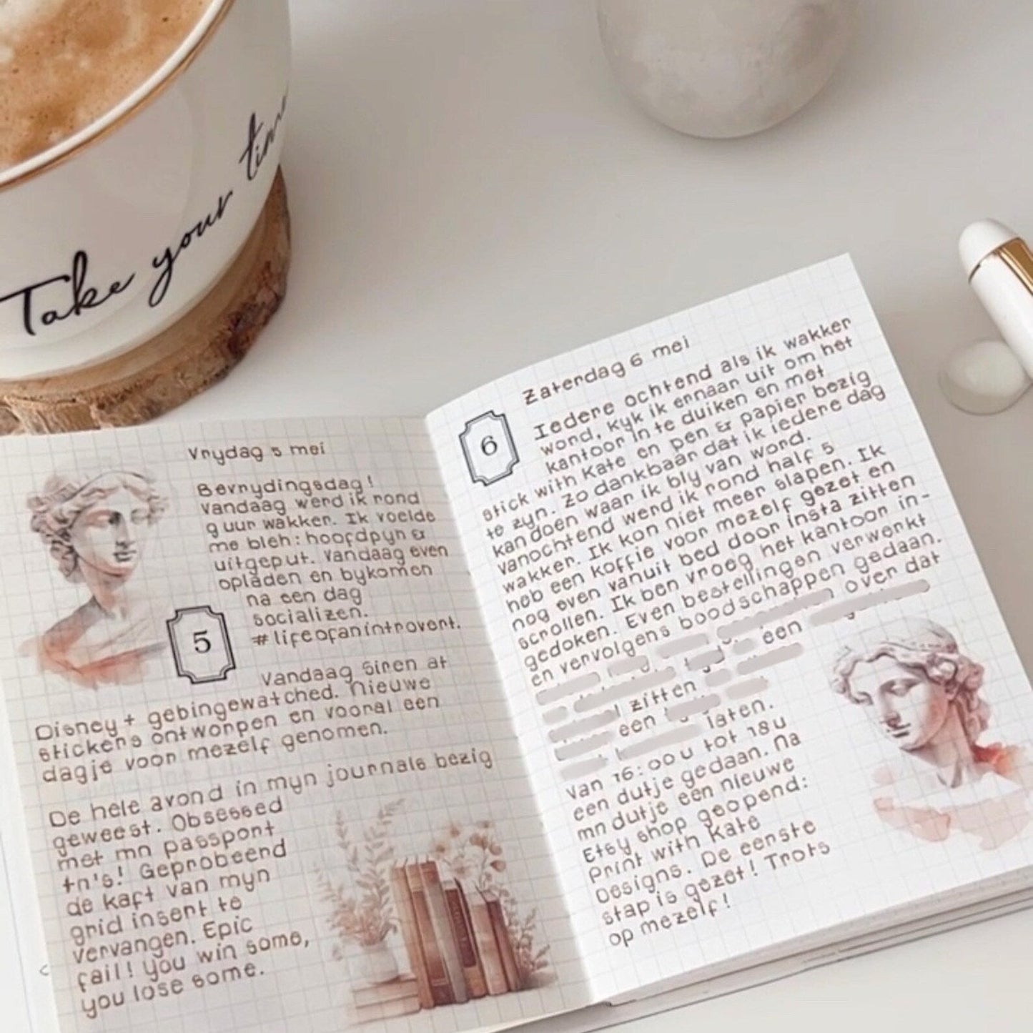 The Chronicle No. I – date frame stickers